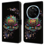For Honor Magic7 Pro 5G Case with Card Slot Pattern Printed TPU+PU Leather Flip Phone Cover
