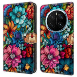 For Honor Magic7 Pro 5G Case with Card Slot Pattern Printed TPU+PU Leather Flip Phone Cover