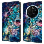 For Honor Magic7 Pro 5G Case with Card Slot Pattern Printed TPU+PU Leather Flip Phone Cover