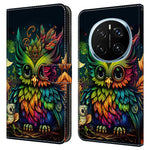 For Honor Magic7 Pro 5G Case with Card Slot Pattern Printed TPU+PU Leather Flip Phone Cover