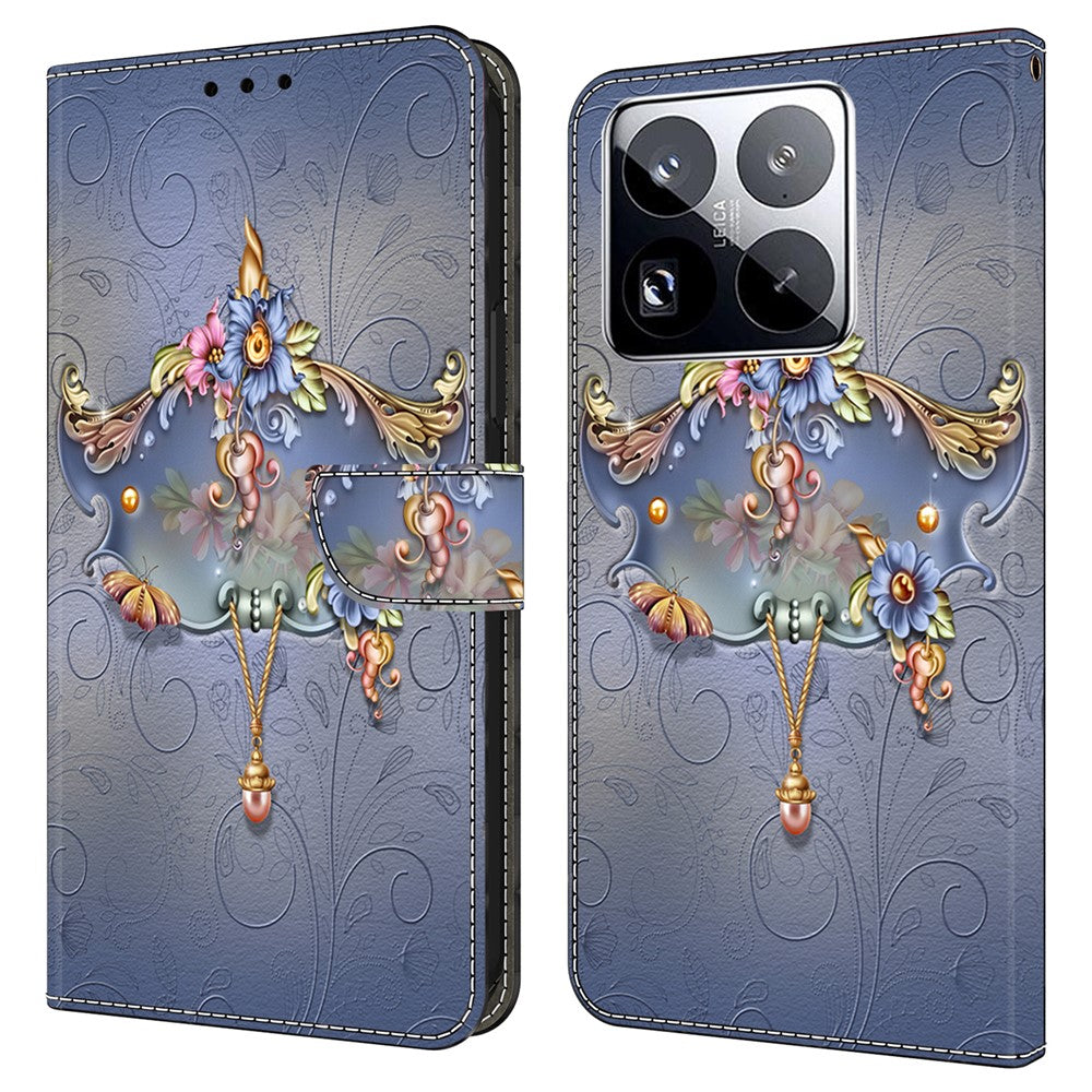 For Xiaomi 15 Pro Case PU Leather Wallet Phone Cover with Stand
