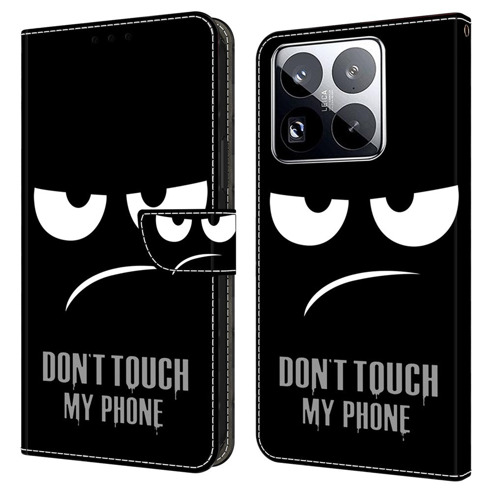 For Xiaomi 15 Pro Case Magnetic Clasp 3D Pattern Leather Wallet Phone Cover