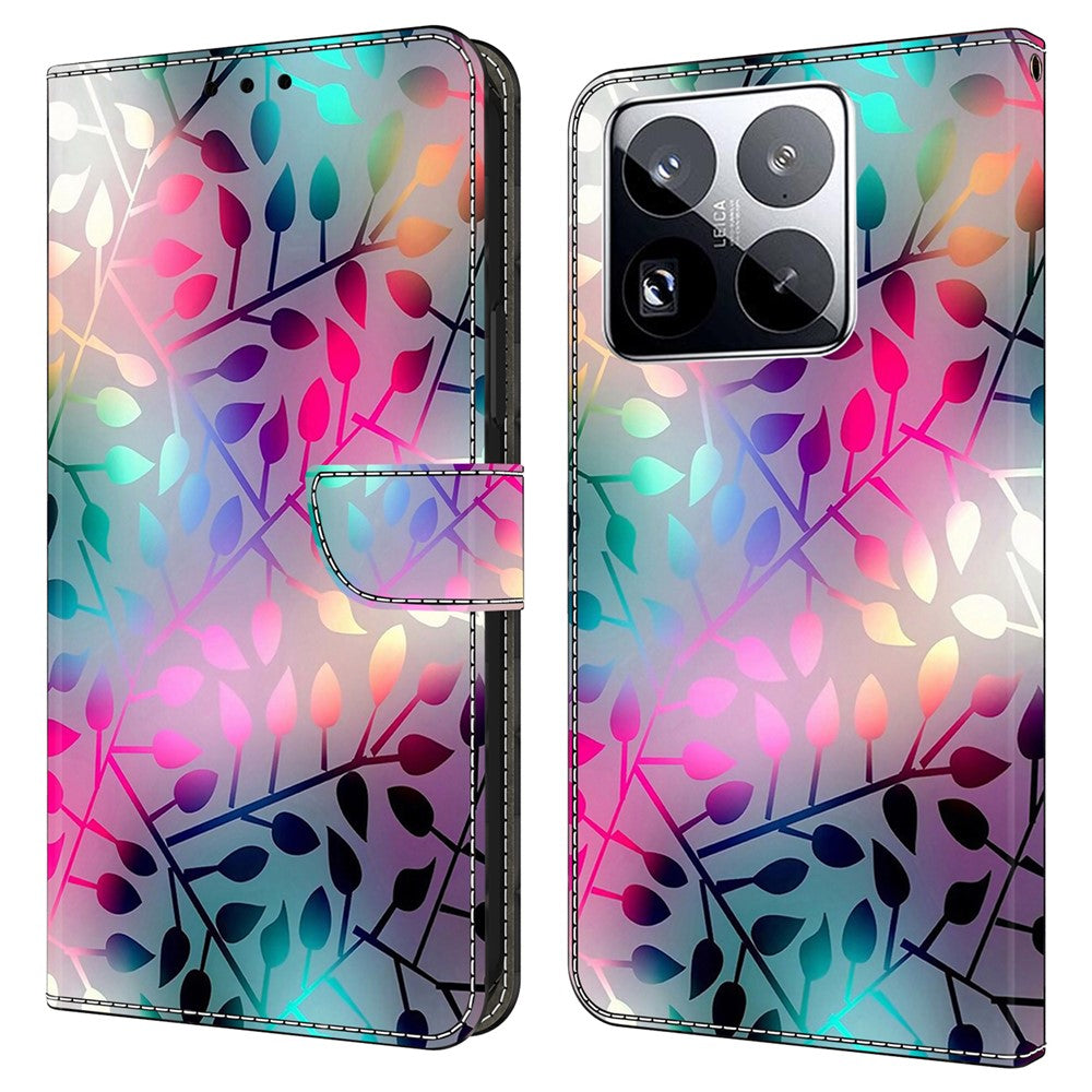 For Xiaomi 15 Pro Case Magnetic Clasp 3D Pattern Leather Wallet Phone Cover