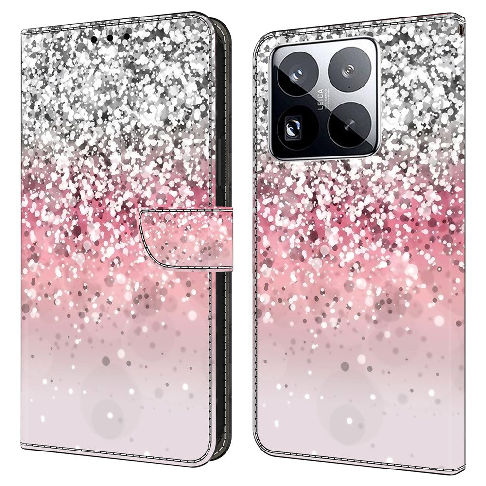 For Xiaomi 15 Pro Case Magnetic Clasp 3D Pattern Leather Wallet Phone Cover