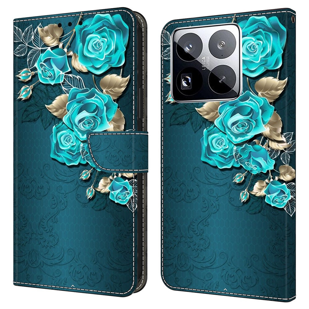 For Xiaomi 15 Pro Case Magnetic Clasp 3D Pattern Leather Wallet Phone Cover