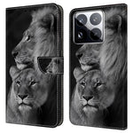 For Xiaomi 15 Pro Case Magnetic Clasp 3D Pattern Leather Wallet Phone Cover