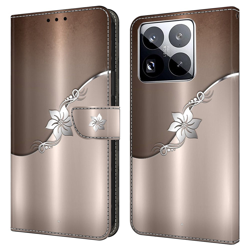 For Xiaomi 15 Pro Case Magnetic Clasp 3D Pattern Leather Wallet Phone Cover