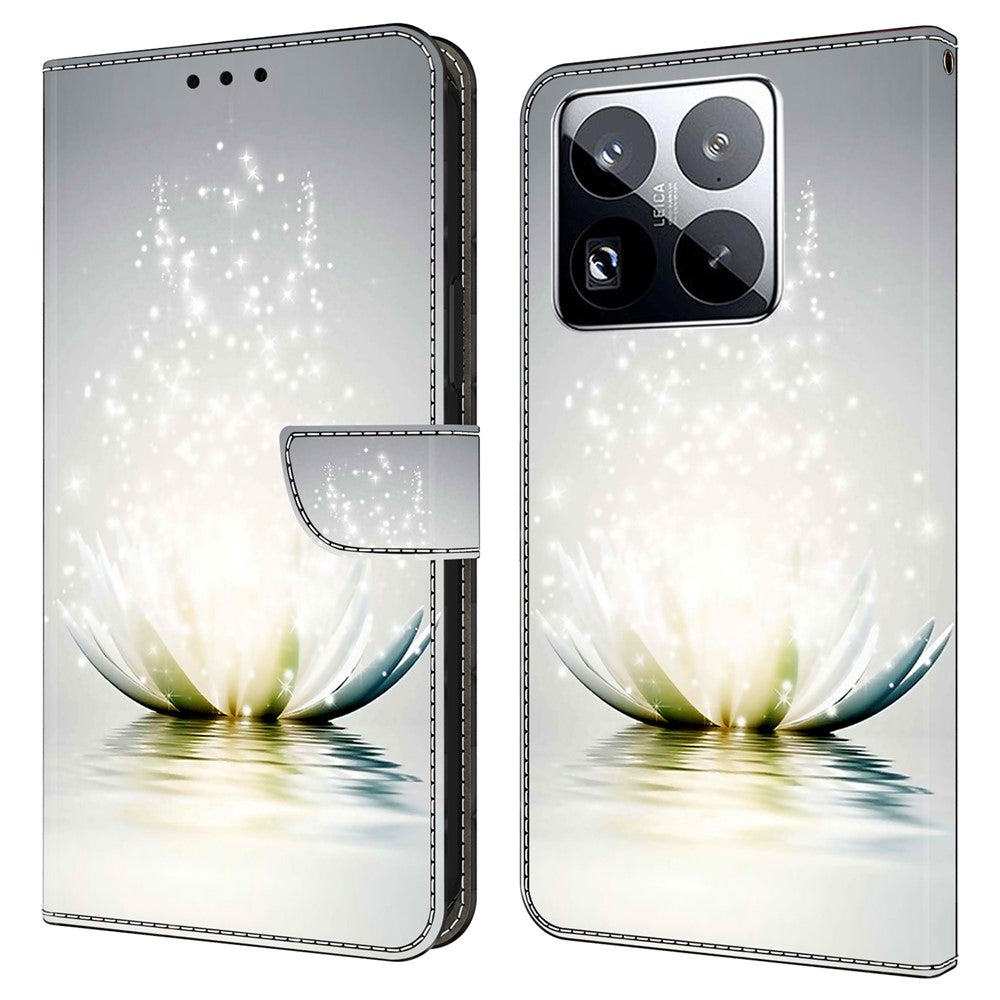 For Xiaomi 15 Pro Case 3D Pattern PU Leather Wallet Phone Cover with Stand