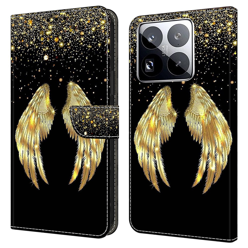 For Xiaomi 15 Pro Case 3D Pattern PU Leather Wallet Phone Cover with Stand