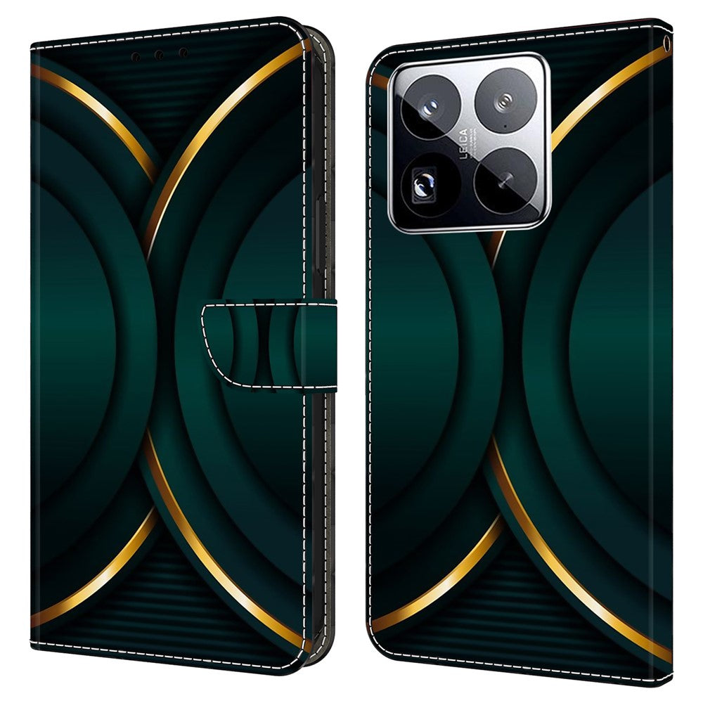 For Xiaomi 15 Pro Case 3D Pattern PU Leather Wallet Phone Cover with Stand