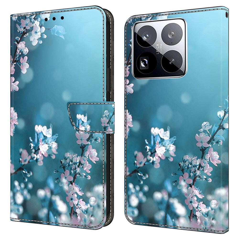 For Xiaomi 15 Pro Case 3D Pattern PU Leather Wallet Phone Cover with Stand