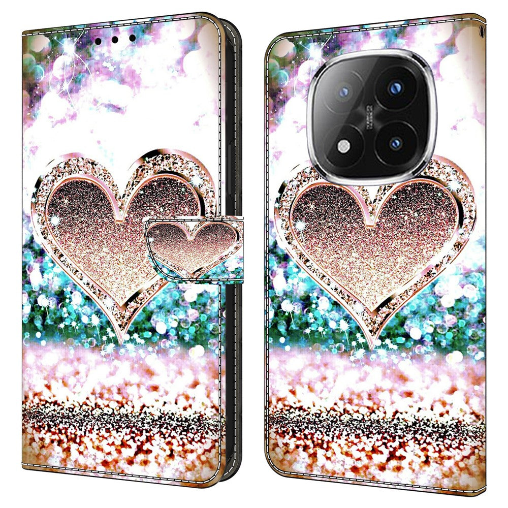 For Xiaomi Redmi Note 14 Pro+ 5G Case 3D Pattern PU Leather Wallet Phone Cover with Stand