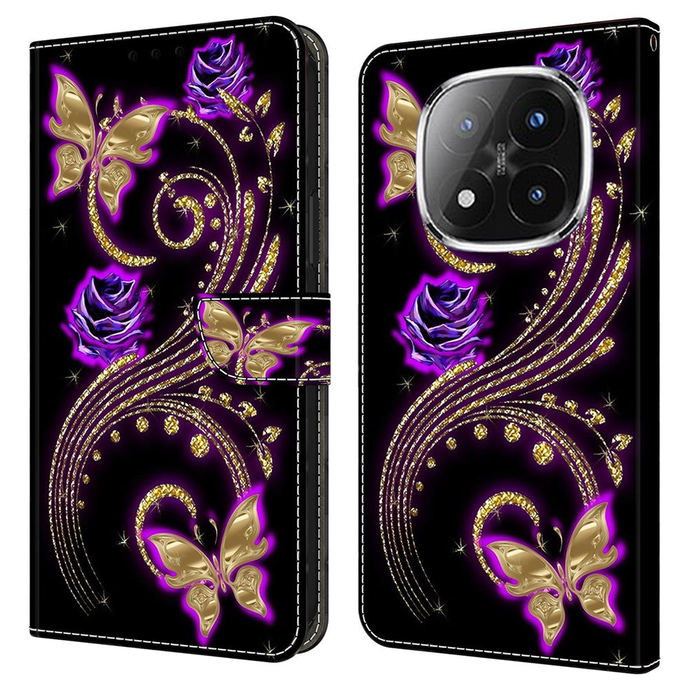 For Xiaomi Redmi Note 14 Pro+ 5G Case 3D Pattern PU Leather Wallet Phone Cover with Stand