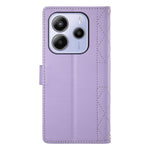 For Xiaomi Redmi Note 14 4G (163.25mm) Case Rhombus Stitching Wallet Stand Leather Phone Cover with Long  /  Short Strap