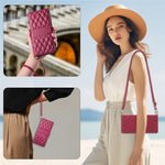 For Xiaomi 15 Case Rhombus Stitching Wallet Stand Leather Phone Cover with Long  /  Short Strap