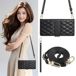 For Xiaomi 15 Pro Case Rhombus Stitching Wallet Stand Leather Phone Cover with Long  /  Short Strap