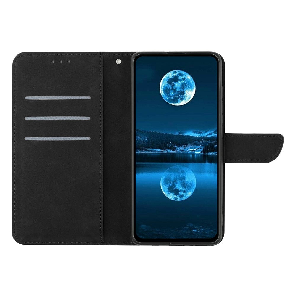 Xiaomi 15 Ultra-skal med pekskärm, PU-läder, fällbart mobilskal