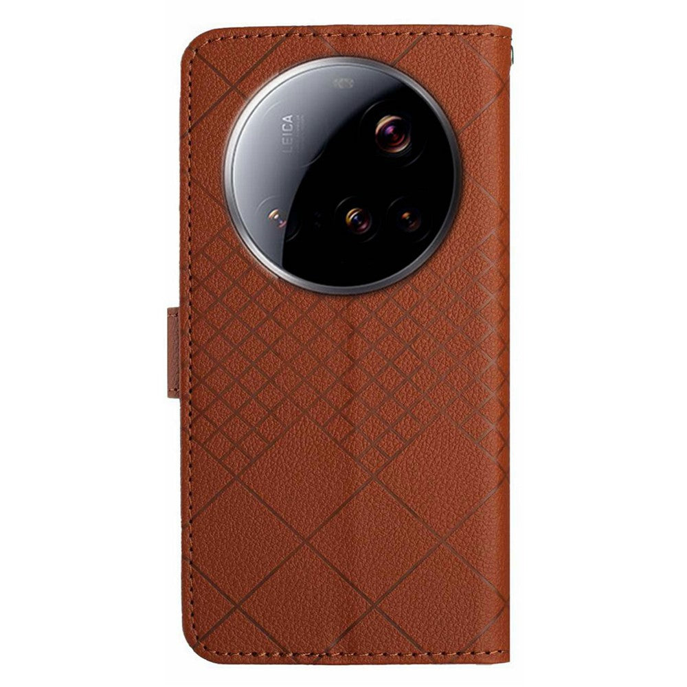 For Xiaomi 15 Ultra Phone Case Wallet Imprint PU Leather Flip Folio Cover