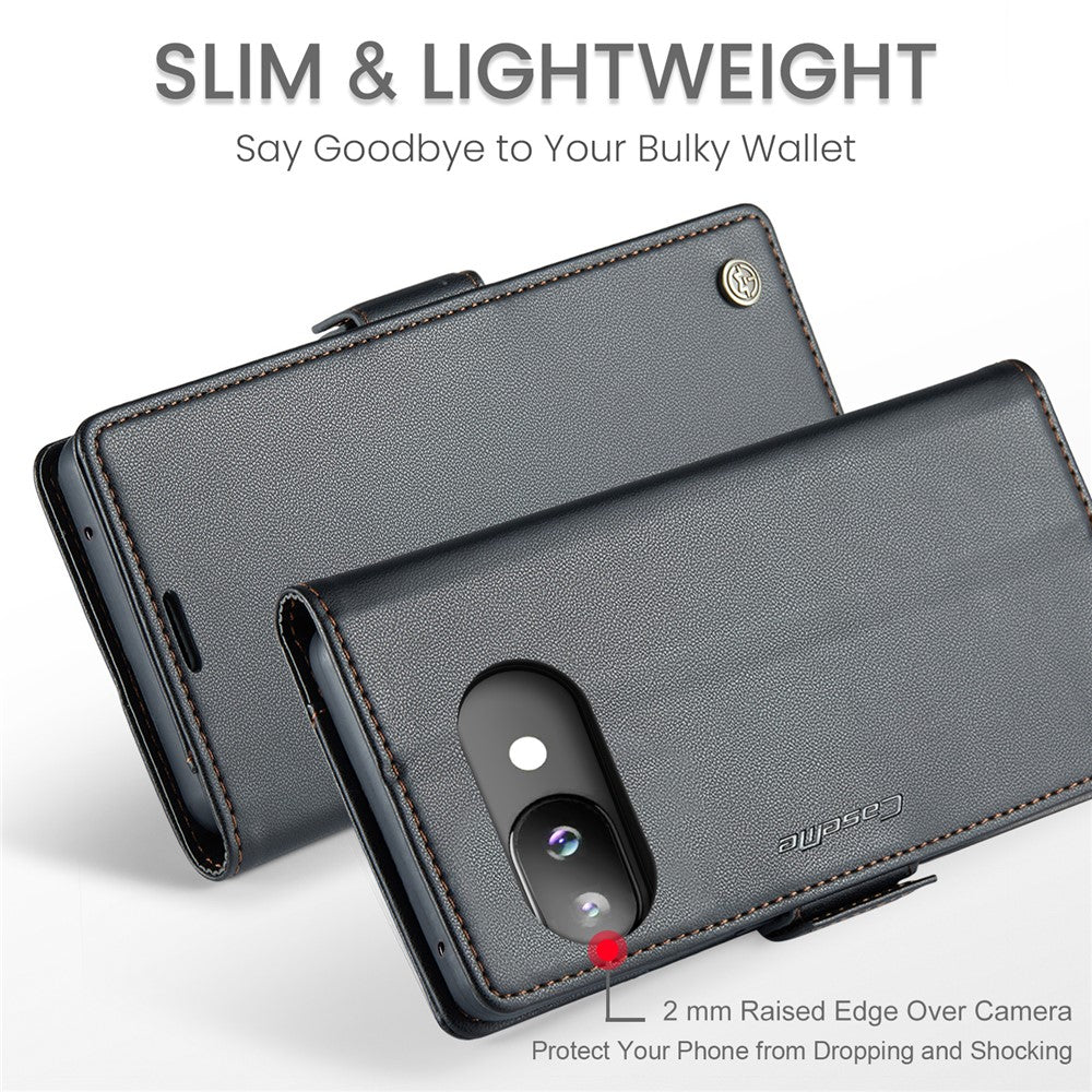 Google Pixel 9a Skal CASEME 023 RFID med Ställ - Svart