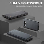Google Pixel 9a Skal CASEME 023 RFID med Ställ - Svart