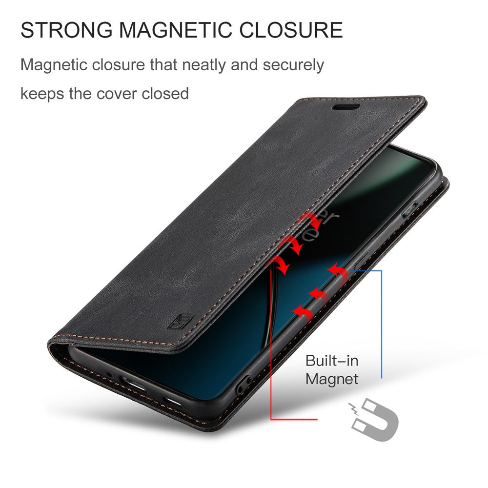 AUTSPACE For Oppo Reno8 T 5G Wallet Case  A01 Leather Stand Cover with RFID Blocking Card Holder
