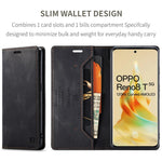AUTSPACE For Oppo Reno8 T 5G Wallet Case  A01 Leather Stand Cover with RFID Blocking Card Holder