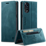 AUTSPACE For Oppo Reno8 T 5G Wallet Case  A01 Leather Stand Cover with RFID Blocking Card Holder