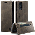 AUTSPACE For Oppo Reno8 T 5G Wallet Case  A01 Leather Stand Cover with RFID Blocking Card Holder