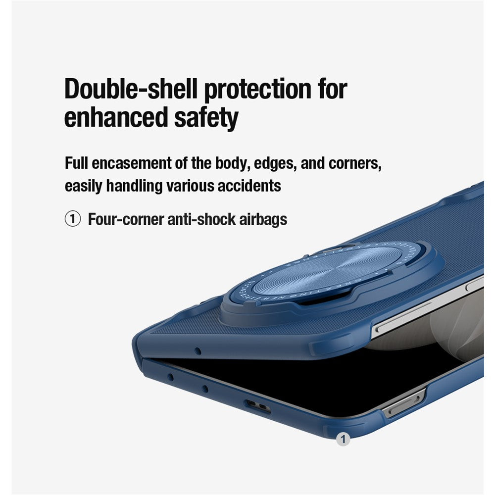 NILLKIN Super Frosted Shield Prop For Oppo Find N5 5G Case Camera Lens Lid Kickstand Phone Cover