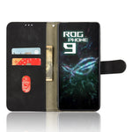For Asus ROG Phone 9 5G Leather Case Skin Feel Anti Drop Wallet Flip Phone Cover