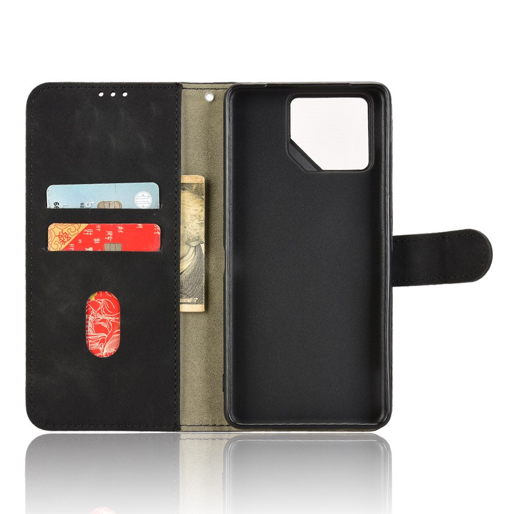 For Asus ROG Phone 9 5G Leather Case Skin Feel Anti Drop Wallet Flip Phone Cover
