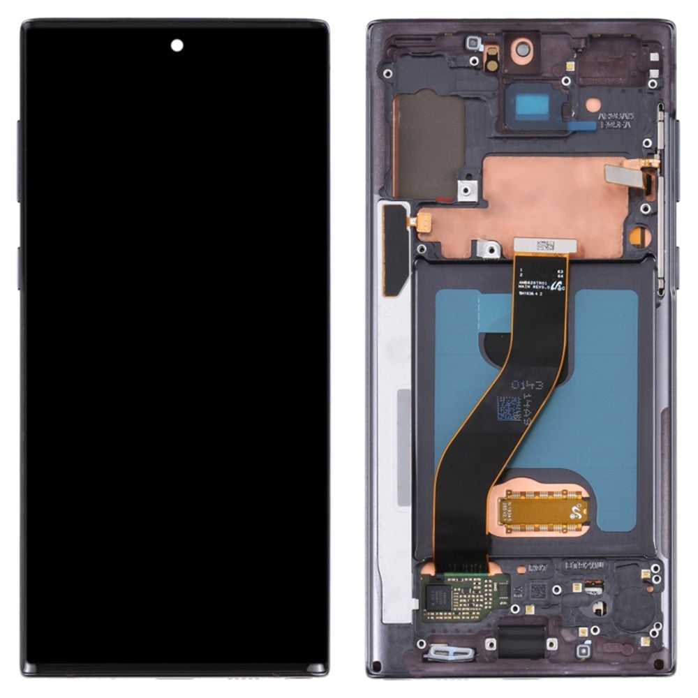 For Samsung Galaxy Note 10 5G N971 / 10 4G N970 Grade C OLED Screen and Digitizer Assembly + Frame Replacement Part (Without Logo)