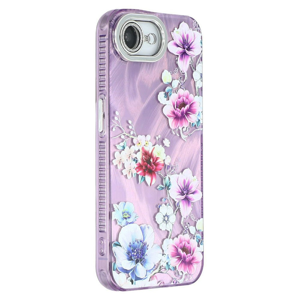 For iPhone 17e / 16e Case with Glass Lens Film Electroplated IMD TPU+PC Phone Back Cover