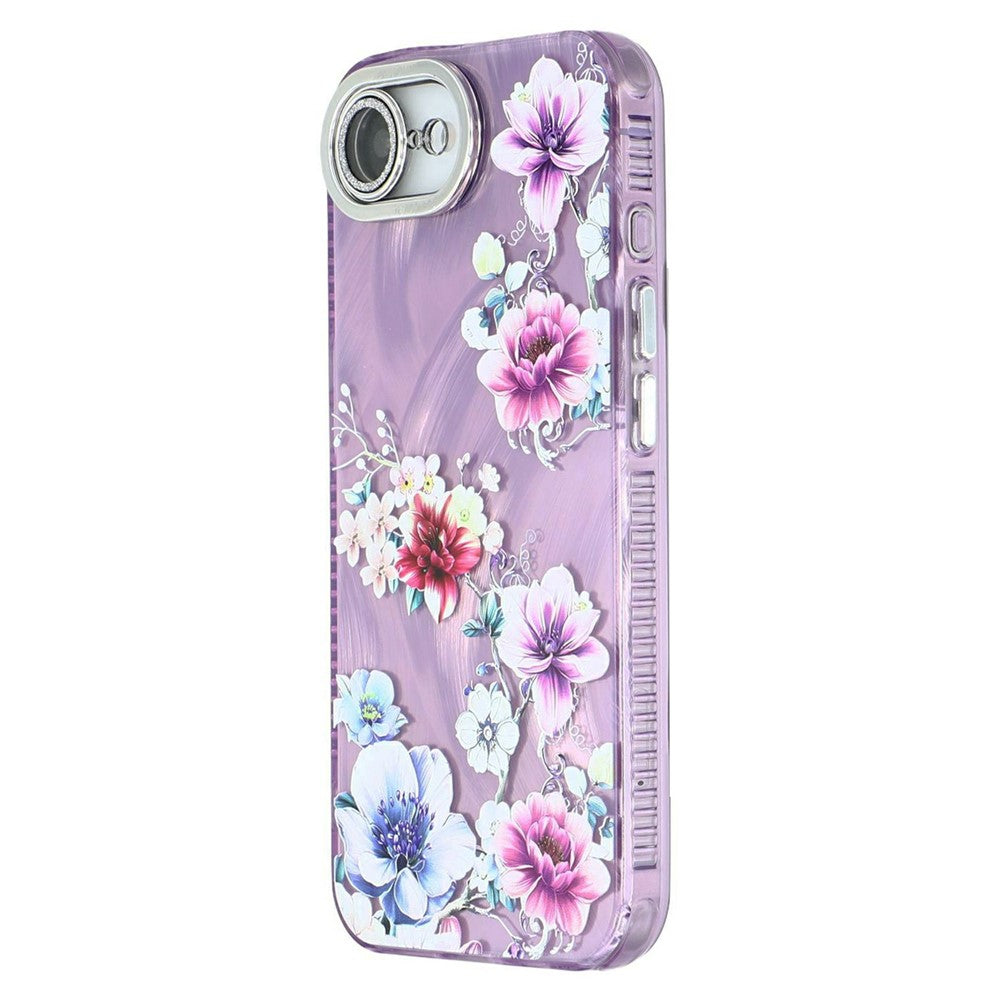 For iPhone 17e / 16e Case with Glass Lens Film Electroplated IMD TPU+PC Phone Back Cover