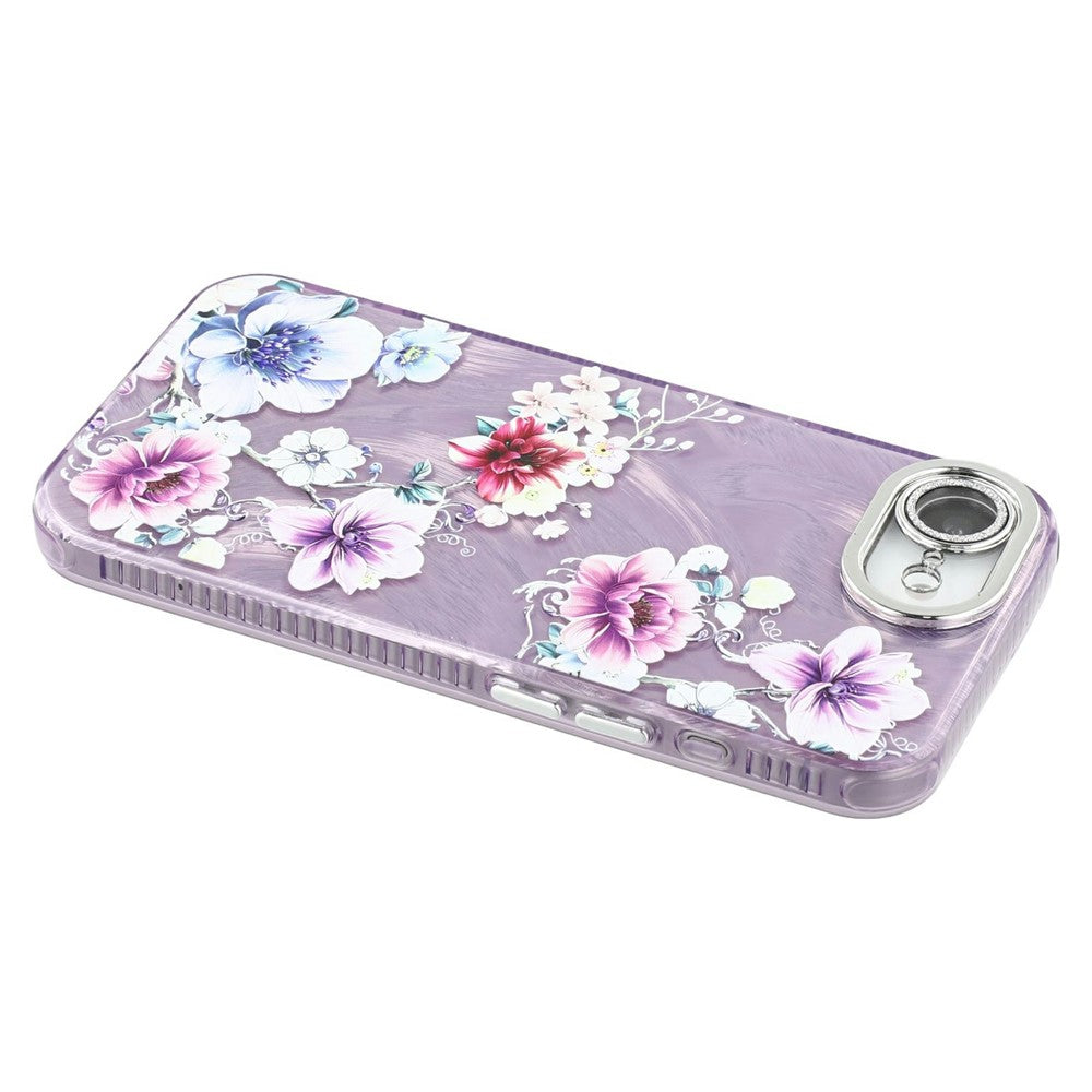 For iPhone 17e / 16e Case with Glass Lens Film Electroplated IMD TPU+PC Phone Back Cover