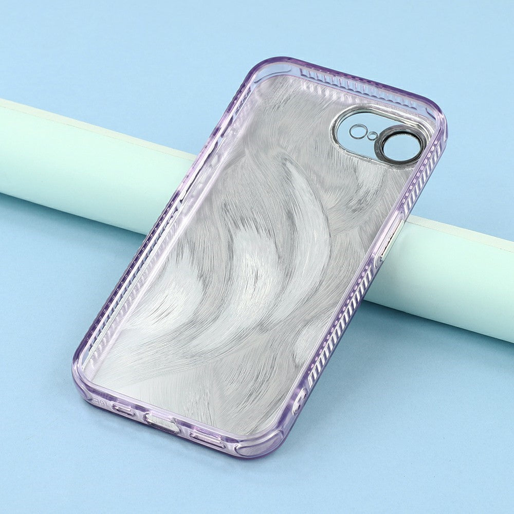 For iPhone 17e / 16e Case with Glass Lens Film Electroplated IMD TPU+PC Phone Back Cover