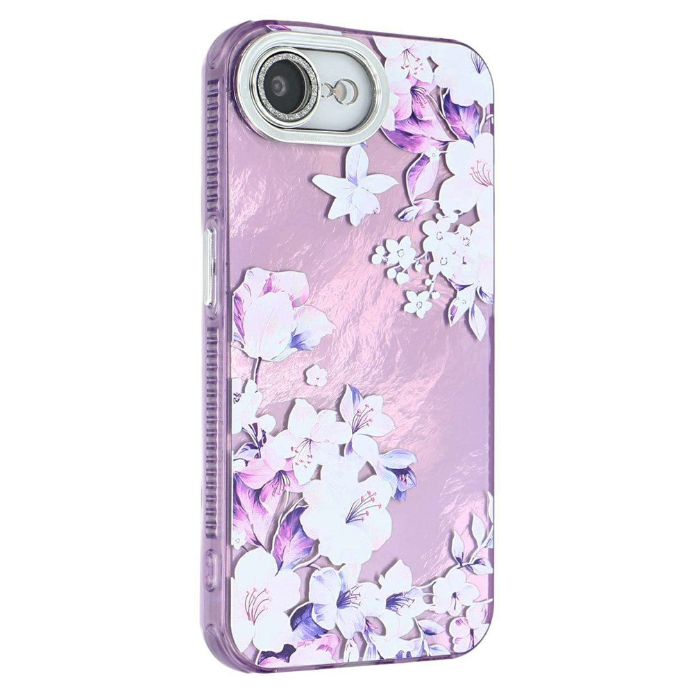 For iPhone 17e / 16e Case with Glass Lens Film Electroplated IMD TPU+PC Phone Back Cover