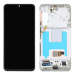 Til Samsung Galaxy S22 5G S901B OEM-kvalitet S AMOLED Skærm og Digitizer Samling + Ramme (uden logo)