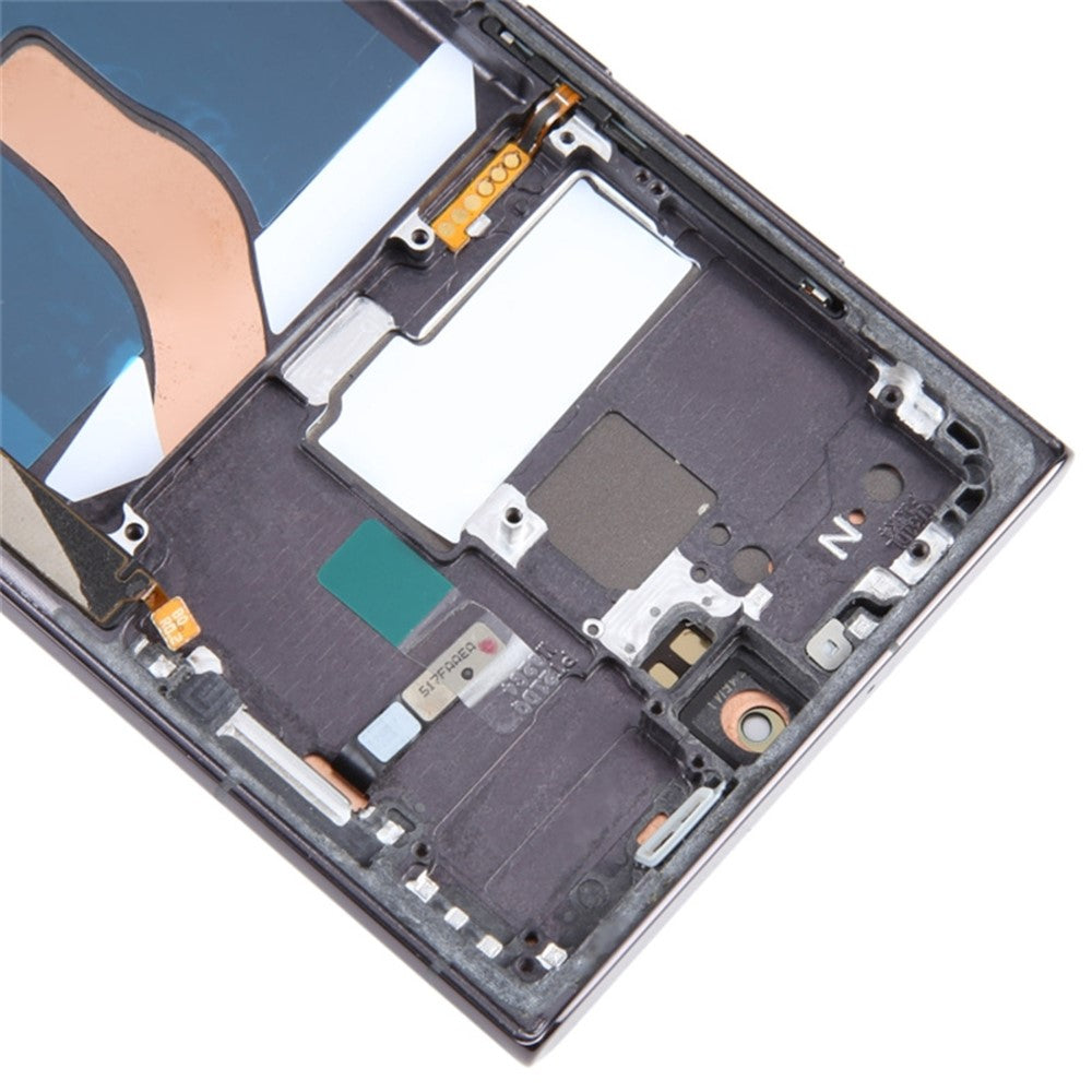 Til Samsung Galaxy S22 Ultra 5G S908 Grade C LCD-skærm og Digitizer-samling + Rammedel (TFT) (uden logo)
