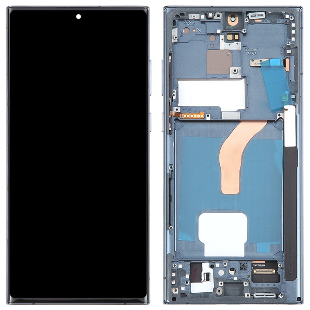 Til Samsung Galaxy S22 Ultra 5G S908 Grade C LCD-skærm og Digitizer-samling + Rammedel (TFT) (uden logo)