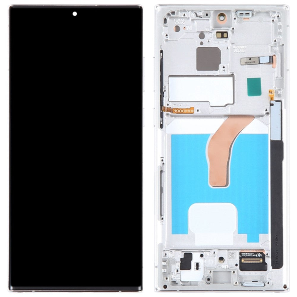 Til Samsung Galaxy S22 Ultra 5G S908 Grade C LCD-skærm og Digitizer-samling + Rammedel (TFT) (uden logo)