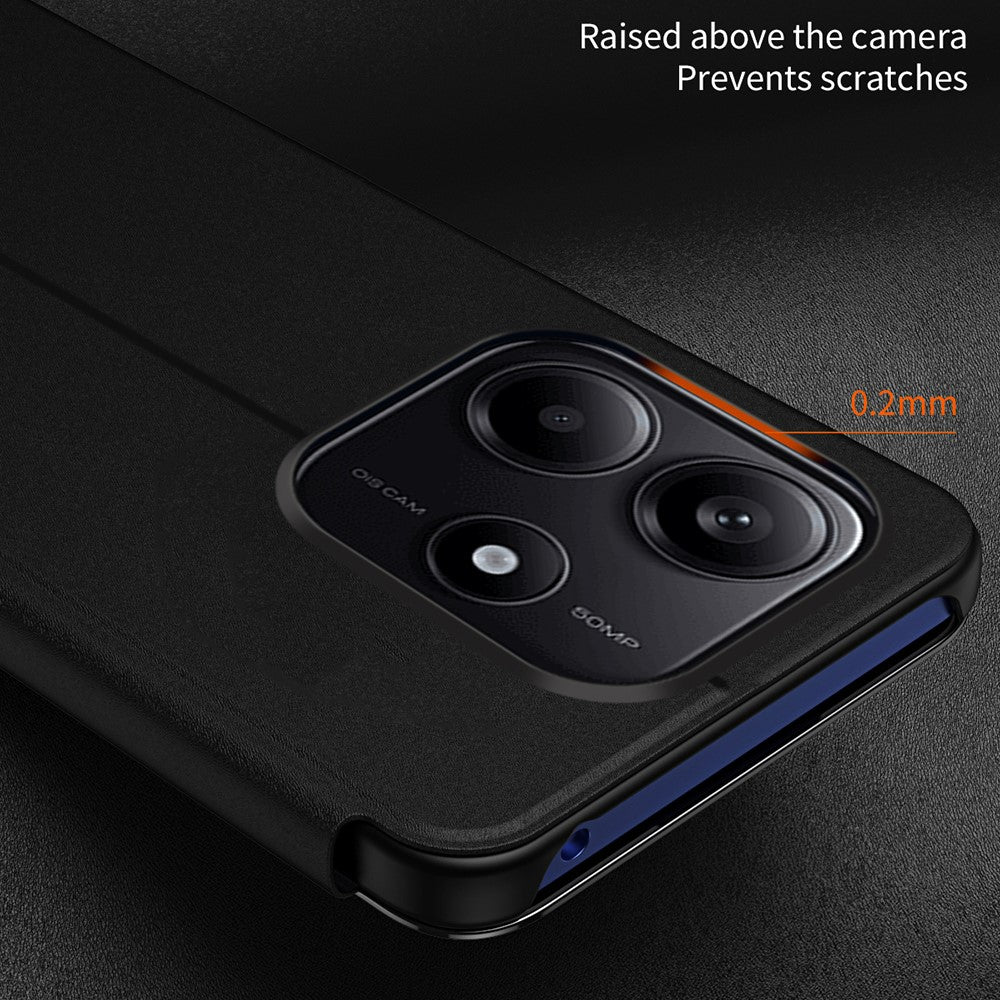 For Xiaomi Redmi Note 14 4G (163.25mm) Flip Leather Cover with Stand Full Body Protective Phone Case