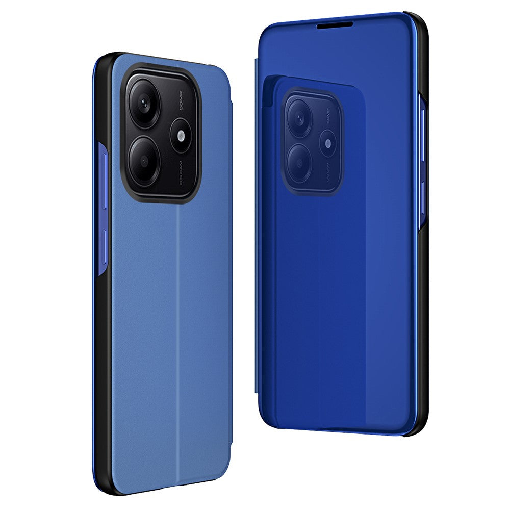 Xiaomi Redmi Note 14 4G (163,25 mm) läderfodral med stativ, helkroppsskyddande mobilfodral
