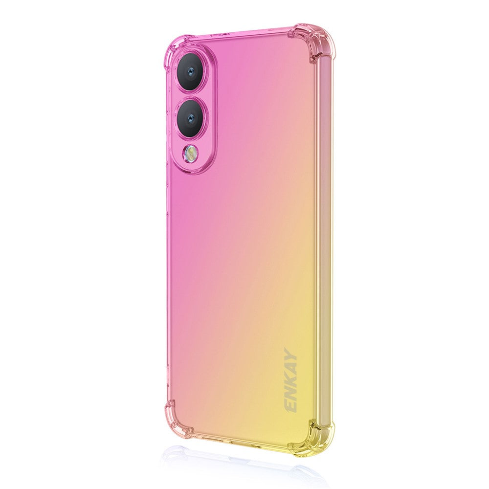 ENKAY For Samsung Galaxy S25 Edge TPU Case  Thickened Four Corner Drop-Proof Phone Back Cover