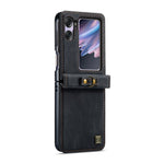 AUTSPACE For Oppo Find N2 Flip 5G Wallet Case  A01 Leather Stand Cover with RFID Blocking Card Holder