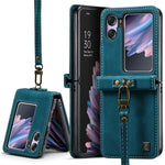 AUTSPACE For Oppo Find N2 Flip 5G Wallet Case  A01 Leather Stand Cover with RFID Blocking Card Holder