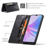 AUTSPACE For Oppo A58 5G / Oppo A58x 5G / Oppo A1x 5G / Oppo A78 5G Wallet Case  A01 Leather Stand Cover with RFID Blocking Card Holder