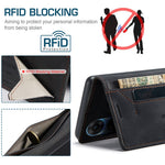 AUTSPACE For Oppo A58 5G / Oppo A58x 5G / Oppo A1x 5G / Oppo A78 5G Wallet Case  A01 Leather Stand Cover with RFID Blocking Card Holder