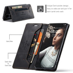 AUTSPACE For Huawei P50E / Huawei P50 4G Wallet Case  A01 Leather Stand Cover with RFID Blocking Card Holder