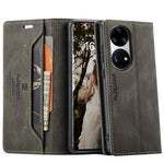 AUTSPACE For Huawei P50 Pro 4G Wallet Case  A01 Leather Stand Cover with RFID Blocking Card Holder